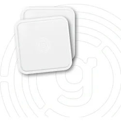 Gelmags Nano-Gel-Untersetzer 2.0 eckig 9 x 9 cm 2-teilig weiß
