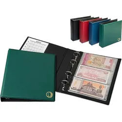 MC.Sammler Sammleretui MC.Sammler Banknoten - Album mit 20 Hüllen für 50 Banknoten grün