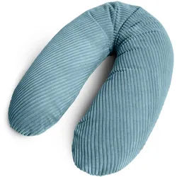Amilian Stillkissen 170 XXL, Pregnancy Pillow mit abnehmbarem Bezug, inkl. Bezug, weich, abnehmbarer Bezug, EU-Made blau