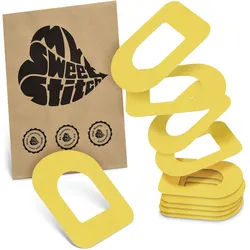MySweetStitch | Omnipod 4 / 5 Dash Ringpatch - Oval Pflaster 10 St gelb