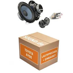 JUST SOUND best choice for caraudio Lautsprecher Boxen vorne Gladen Alpha165G2 für Toyota Aygo 1.4 Auto-Lautsprecher (75 W) schwarz
