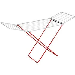 MSV-Spirella Standtrockner , Rot , Metall , 167.5x96x54.5 cm , klappbar , Haushalt & Kleinelektro, Wäschepflege, Wäscheständer