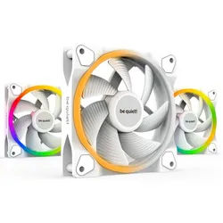 BeQuiet Computer-Kühler Light Wings White PWM (3x), PWM-Regelung, Leise, 120x120 mm, Weiß weiß
