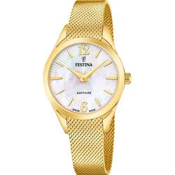 Festina Quarz Damen Grace F20077/1 - beige,gold - 32.0mm