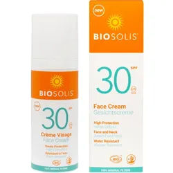 Bio Sonnencreme Gesicht Anti-Aging LSF 30 Biosolis 50 ML