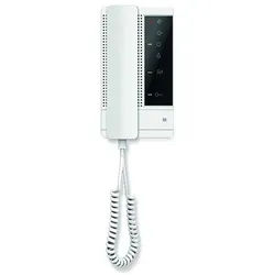 TCS ISHM7000-0140 Audio Innenstation mit Hörer, Serie SENSO PRO, AP, weiß, 2-Draht-Bus, abhörsichere Kommunikation und Türöffnerfunktion