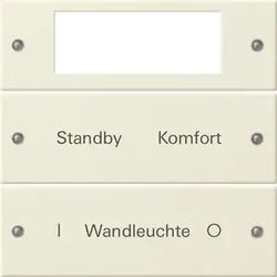 Gira Wippenset 2-fach beschreibbar Sys 55 cremeweiß 221201