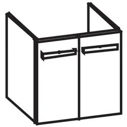 Artiqua 414 Waschtischunterschrank für Metric Art 519511 Eiche Ribbeck quer NB, 414-WU2T-V156-7187-4 414-WU2T-V156-7187-444