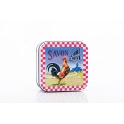 La Savonnerie de Nyons - Metallbox mit Seife 'Coq' 155 g