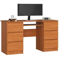 Raumhirsch Furniture Schreibtisch Erlefarben 77/135/50 , Holzwerkstoff , Rechteckig , 135x77x50 cm , Büromöbel, Schreibtische, Schreibtische