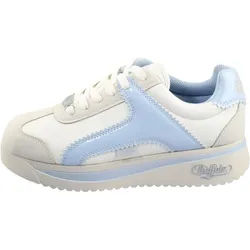 Trainingsschuh BUFFALO "Buffalo MALIBU", Damen, Gr. 42, cream, blau, weiß, Polyurethan, Schuhe