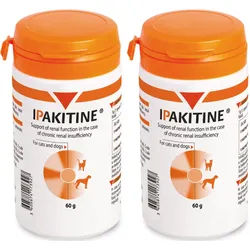 VETOQUINOL Ipakitin 2x60g für Katzen und Hunde zur Verbesserung der Nierenfunktion
