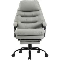 Mid.you Chefsessel , Grau, Schwarz , Metall, Kunststoff, Textil , Drehkreuz , 64x114-122x72 cm , Sitzfläche 360° drehbar , Büromöbel, Bürostühle, Chefsessel