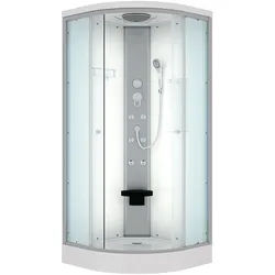 AcquaVapore Duschkabine Fertigdusche Dusche Komplettkabine D10-00T0-EC 80x80 cm mit 2K Scheiben Versiegelung