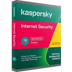Kaspersky Internet Security 2025 PC/MAC/Android | 3 Geräte / 2 Jahre