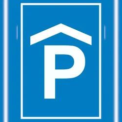 HB-Druck P Parkhaus Parkgarage Schild A0 (841x1189mm)