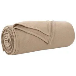 vidaXL Bettüberwurf Wohndecken 24 pcs Kamel 170 x 130 cm Fleece