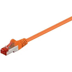 Goobay 40x Goobay 93477 CAT 6 Patchkabel, S/FTP (PiMF), orange, 7.5 m - Netzwerkkabel