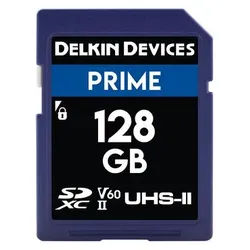 Delkin PRIME UHS-II (V60) SD Memory Card 128 GB