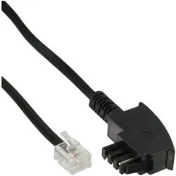 INLINE TAE-F Kabel, 6polig/4adrig, f, Import, TAE-F Stecker an RJ11 Stecker,20m