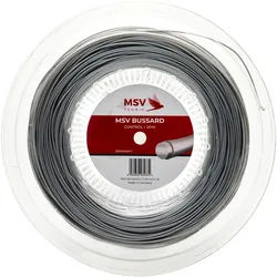 MSV Tennissaite Bussard (Haltbarkeit+Kontrolle+Spin) silber 200m Rolle