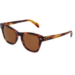 Ray-Ban RB0707S Unisex-Sonnenbrille Vollrand Eckig Propionat-Gestell, Havanna