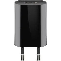 Goobay USB-Ladegerät (5W) schwarz - kompaktes USB-Netzteil mit 1xUSB Anschluss