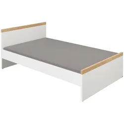 Paidi Bett , Weiß, Eichefarben , Holzwerkstoff , 90x200 cm , Blauer Engel, Goldenes M , Schlafzimmer, Komplette Schlafzimmer und Serien, Schlafzimmerserien