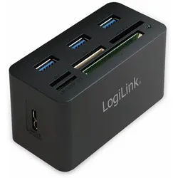 LOGILINK USB 3.0 Cardreader CR0042, 3x USB-A