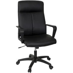 Mid.you Chefsessel , Schwarz , Textil , Drehkreuz , 63x116x66 cm , Wippmechanik mit Härtegradeinstellung , Büromöbel, Bürostühle, Chefsessel