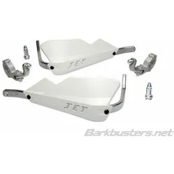 Barkbusters Handprotektoren-Kit Strahlbefestigung 2-Punkt-Lenker Ø28,6mm weiß, weiss