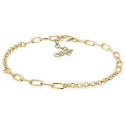 Nenalina Armband Charmträger Bettelarmband Basic 925 Silber goldfarben