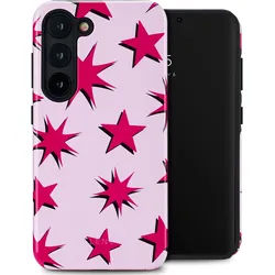 Samsung Galaxy S23 Hülle - Kunststoff - Selencia Hard Case/Backcover - Handyhülle Bunt - Sterne Design