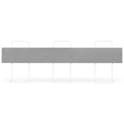 Clanmacy Bettschutzgitter Bettgitter Bettschutzgitter Kinder Rausfallschutz Verformbar 180cm (und strapazierfähigem Polyester Canvas Material 180cm), aus Metall