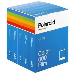 Color Film 600 Type (8 exposures) - White Frame - 5-Pack