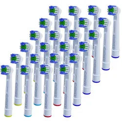 OneBuy24 - Aufsteckbürsten kompatibel mit vielen Oral-B elektrischen Zahnbürsten Zahnbürste 24 St weiss