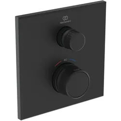Ideal Standard Brausethermostat Unterputz Ceratherm Navigo 1 Verbraucher Eckig Silk Black, A7301XG A7301XG