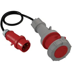 CEE Adapter 32A 400V 5P Stecker auf 63A 400V 5P Kupplung Doktorvolt 2797
