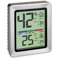 TFA Digitales Thermo-Hygrometer Exacto, 30.5047.54, silber