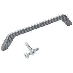 SO-TECH® Möbelgriff Bügelgriff PLANE, Lochabstand 160 mm, anthrazit (Spar-Set, 10-St), Designed in Germany - 10 Stück inkl. Schrauben grau