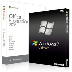 Windows 7 Ultimate & Office 2016 Professional 32/64 Bit (DE)