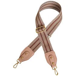 Coonoor Schulterriemen Verstellbar Taschengurt,5CM Crossbody-Taschenriemen braun|rosa
