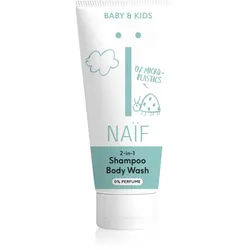 Naif Baby & Kids 2-in-1 Reinigungsgel und Shampoo für Kinder Nicht parfümiert 200 ml