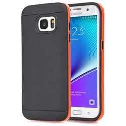Cover für Samsung Galaxy S7 Edge - Schwarz / Orange