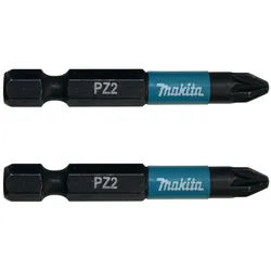 Makita Bit PZ2 Impact Black 2 Stück 50 mm 1/4 Zoll Sechskantaufnahme B-63753