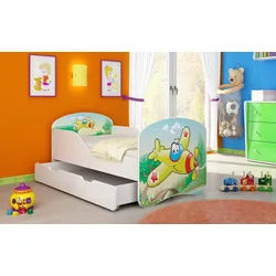 Baidani Kinderbett Luna, inkl. Matratze, Schublade und Lattenrost 180 cm