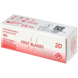 May Fußraspel Hohlmeißelklingen Figur 5 (20 Stk) – Sterile Profi-Klingen