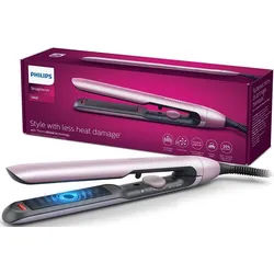 Philips Glätteisen Series 5000 BHS530/00 Keramik-Beschichtung, mit ThermoShield-Technologie, Ionisierungsfunktion, 12 Einstellungen rosa