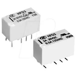 HFD3-012S - SMD Signalrelais 12 V, 2 Wechsler, 2 A, RT III