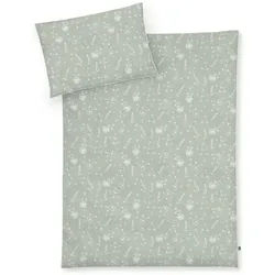 Julius Zöllner Kinderbettwäsche Baby- und Kinderbettwäsche aus 100% Bio-Baumwolle, Linon, 2 teilig, erhältlich in den Größen 80x80+35x40cm und 100x135+40x60cm
